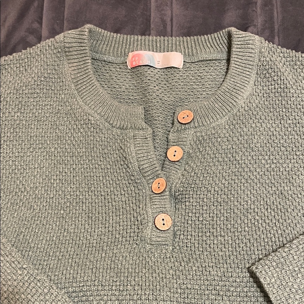 Free people Hailee Knit Sweater and Pants Set sage green - Picture 3 of 11